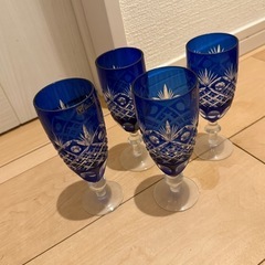 ヴァレンティノ ルディ 切子 グラス 4客セット