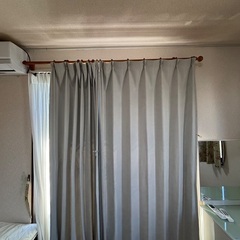 Gray美品遮熱カーテンとレースカーテン