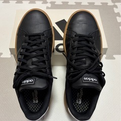 adidas スニーカー グランドコート メンズ コアブラックの画像