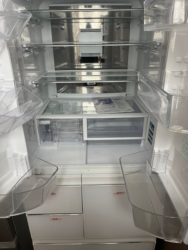 2017年製　SHARP　自動製氷機能付き大型冷蔵庫　505L