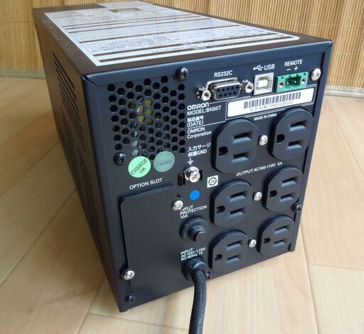 □OMRON オムロン 無停電電源装置 UPS BN50T LCD搭載タワー型