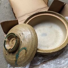 直径26.0cmの古い土鍋です🤗の画像