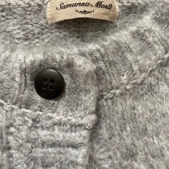 Samantha Mos2 ロングニットカーディガン　グレー　　  の画像