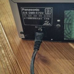 VHS＆DVDプレイヤー　Panasonic　VHSのみ動作可能の画像