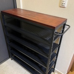 ［美品］シューズラック　収納家具の画像