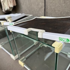 【ジャンク】２個セット　REPTI WILD　三晃商会 グラスゾーン　20-WH　爬虫類飼育ケースの画像