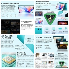 未使用★ 【Android 15 タブレット 10インチ wi-fiモデル】TECLAST P30 アンドロイド15 タブレット 10インチ 、12GB+128GB+1TB TF拡張の画像
