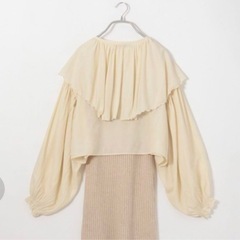 ビックカラーブラウス　トップス　ヘザーの画像