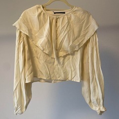 ビックカラーブラウス　トップス　ヘザーの画像