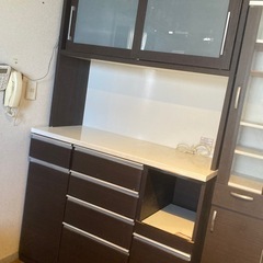 ［受付終了］ニトリ食器棚、使用感あり