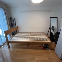 【無印良品】木製ベッド・オーク材・セミダブル