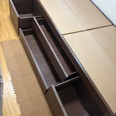 シングルベッド 引き出し、コンセント付きの画像