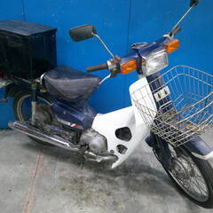 HONDA スーパーカブ90E 紺 エンジン始動確認済み 半額配...