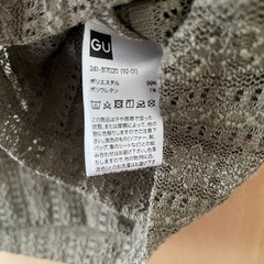 【XLサイズ】gu レースハイネックトップス　ノースリーブ
の画像