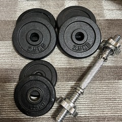 ダンベルと腹筋ローラー　2点セット