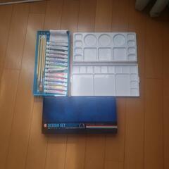 絵の具とパレットセット