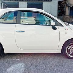 ★車検R7/4★綺麗なフィアット500★1.4-16V★エクリプスナビ★ワンセグ★社外15アルミ★タイベル交換済/ETC他の画像