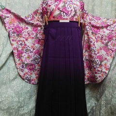 女子袴　新品LL パープル＆ダークの画像