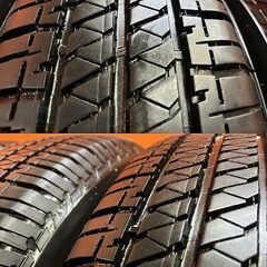 タイヤ新車外し BS 195/80R15 夏タイヤ ダイハツ テリオスキッド 純正OPホイール ブラッドレー 15インチ 5.5J5HPCD114.3+35　(KTN286)の画像