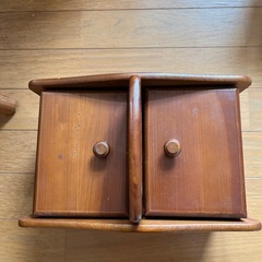 木製　救急箱と裁縫箱　２個での画像