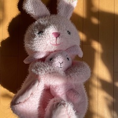 コストコ うさぎ親子ぬいぐるみ　未使用品