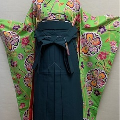 女子袴　新品　 L無地ダークモスグリーンの画像