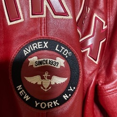 AVIREXレザージャケットの画像