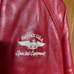 AVIREXレザージャケットの画像