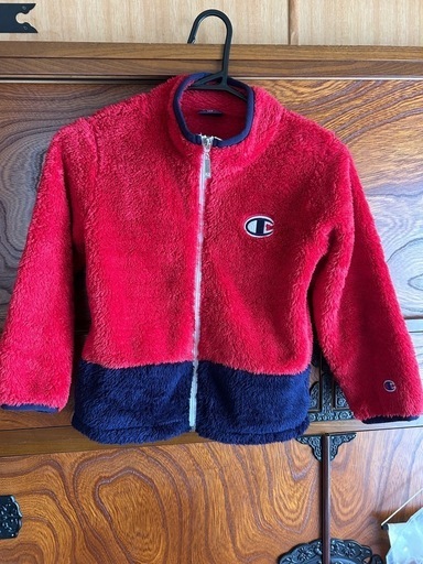 ⑦Champion チャンピオン フリース 裏起毛 ジャンパー 120赤✕紺　まとめて