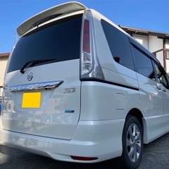 8人乗り☆月々1.2万円〜分割払い可❗️車検2年付き！大人気☆日産 セレナ ハイウェイスター☆SDナビ☆走行中DVD見れます☆ETC☆便利なバックカメラ☆ドラレコ付きのフル装備☆両側電動スライドドア☆クルーズコントロール搭載☆ウィンカーミラー☆フル装備☆事故修復歴無し☆車内広々三列シート‼️の画像