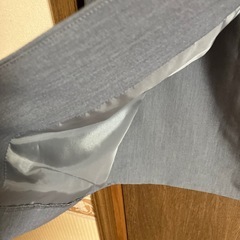 AOKI LesMUES グレー ラップスタイル タイトスカートの画像