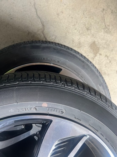 (購入者内定)RCオデッセイ用　 17インチ 純正ホイール　ダンロップ　夏タイヤ付