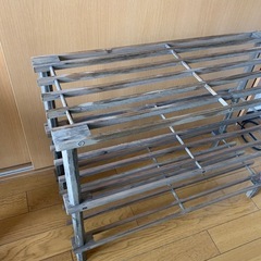木製 小物置き 3段 の画像