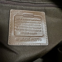coach馬車柄バックの画像