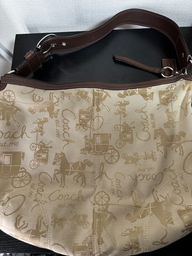 coach馬車柄バック