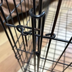 ペット　折りたたみ式　ケージ　大　黒　の画像
