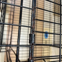 ペット　折りたたみ式　ケージ　大　黒　の画像