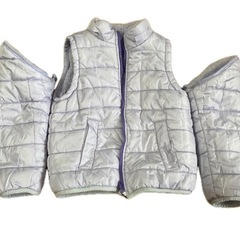 キッズ　ボアダウンジャケット　リバーシブル　の画像