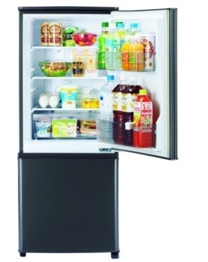 三菱冷凍冷蔵庫146L ブラック 中古