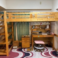 木製ロフトベット