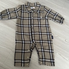 POLO Baby チェック柄ロンパース