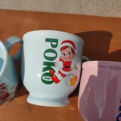 不二家 ペコちゃんポコちゃん マグカップ 4個の画像