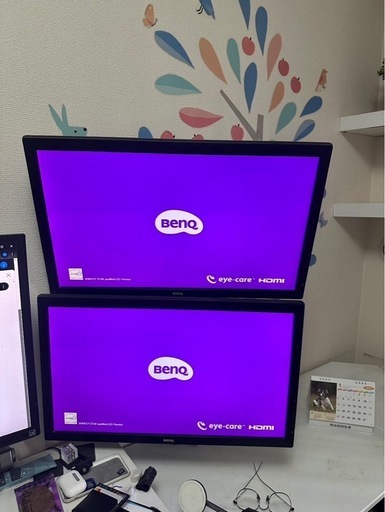 24インチワイド TN液晶モニター2台