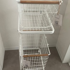 新品　山崎実業　トスカ　ランドリーワゴンの画像