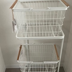 新品　山崎実業　トスカ　ランドリーワゴンの画像