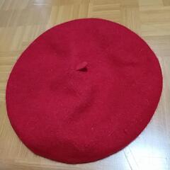 ベレー帽　赤　レッド　ミッキーマウス　ディズニー帽子の画像