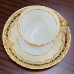 お値下げ中！ 難あり(欠けあり) オールドノリタケ デミタスカップ＆ソーサー 金彩 NORITAKE CHINA M印 HANDPAINTED JAPAN 札幌市 豊平区 西岡店の画像