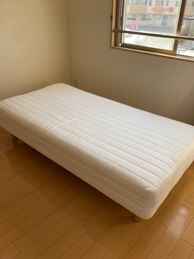21日までに引き取りで5000円に値下げいたします！無印良品　脚付マットレス　シングルサイズ　　　　
