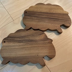 鍋敷き　羊　ひつじ　２枚セットの画像