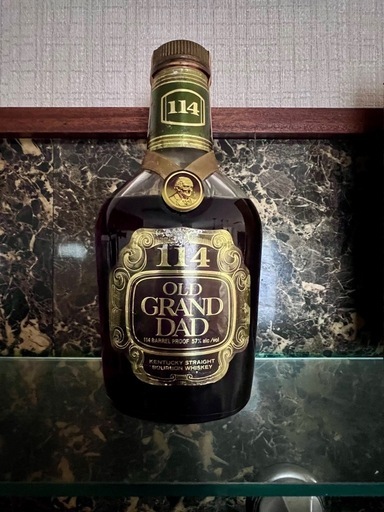 古酒　お酒　ブランデー　ウィスキー　オールドグランダッド 114 旧ボトル バーボンウイスキー 750ml/57％　希少　ヴィンテージ　古酒